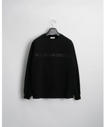 PUBLIC WARDROBE（パブリック ワードローブ）の「Round neck logo t-shirt（Tシャツ/カットソー）」