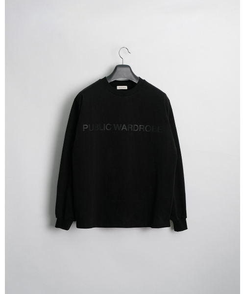 PUBLIC WARDROBE(パブリック ワードローブ)の「ラウンドネックロゴTシャツ(Tシャツ/カットソー・メンズ・その他・1/2/3)」の1枚目の写真