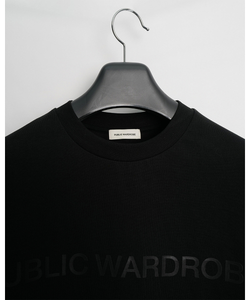 PUBLIC WARDROBE(パブリック ワードローブ)の「ラウンドネックロゴTシャツ(Tシャツ/カットソー・メンズ・その他・1/2/3)」の3枚目の写真