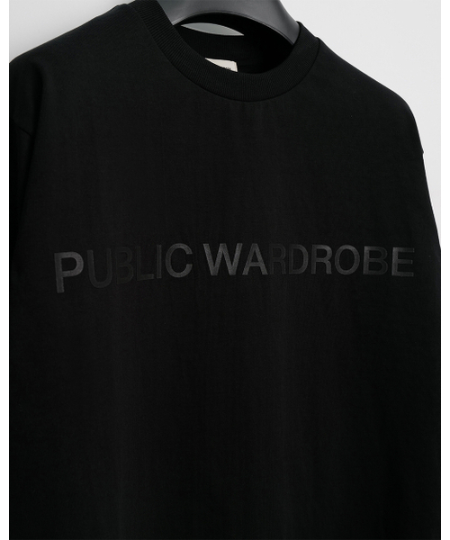 PUBLIC WARDROBE(パブリック ワードローブ)の「ラウンドネックロゴTシャツ(Tシャツ/カットソー・メンズ・その他・1/2/3)」の4枚目の写真