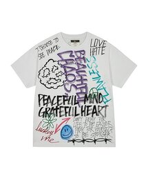 HAND WORK PEACEFULL T-SHIRTS_WH