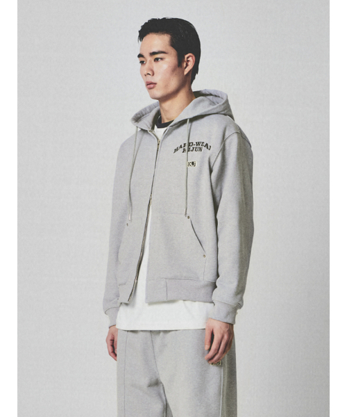 KIJUN MEN（キジュンメンズ）の「Rivet Zip-Up Hoodie Melange Grey（パーカー・メンズ・その他・LARGE/X-LARGE）」の2枚目の写真