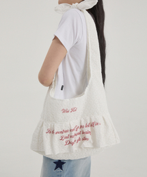 WaiKei（ワイケイ）の「スタードットレースショルダーバッグホワイト（ショルダーバッグ）」