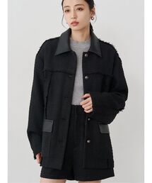 MURUA セットアップ ヘムアタッチメントショートジャケット【セットアップ着用可】[品番