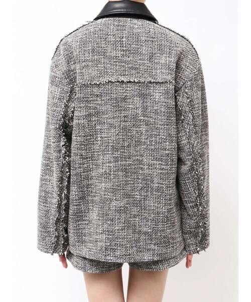 MURUA(ムルーア)の「【セットアップ対応】ツイードミドルジャケット(テーラードジャケット・レディース・ブラック/グレー・FREE)」の17枚目の写真