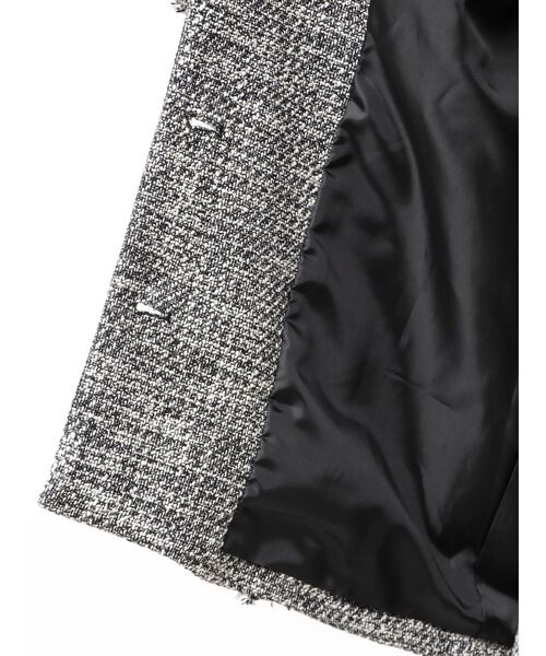 MURUA(ムルーア)の「【セットアップ対応】ツイードミドルジャケット(テーラードジャケット・レディース・ブラック/グレー・FREE)」の21枚目の写真