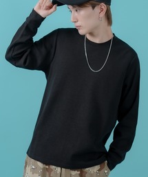 【SIDEWAYSTANCE】ワッフルC/N長袖Tシャツ