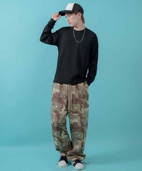 En serio TOKYO(エンソリオトーキョー)の「【SIDEWAYSTANCE】ワッフルC/N長袖Tシャツ(Tシャツ/カットソー・メンズ・杢グレー/ブラック/ホワイト・LARGE/X-LARGE/MEDIUM/SMALL)」の17枚目の写真