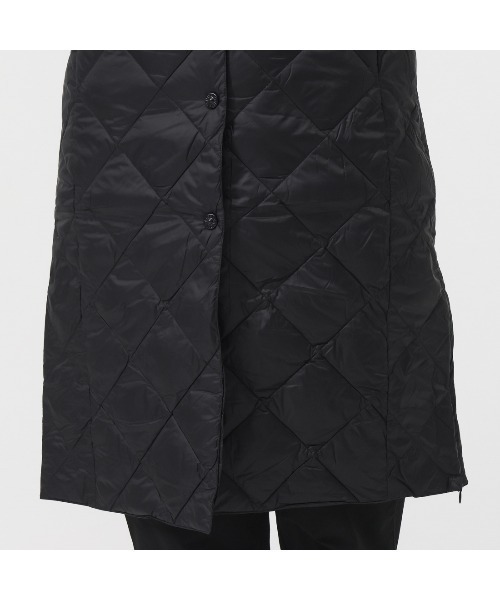 TAION（タイオン）の「タイオン TAION SINGLE SNAP BUTTON CREW NECK LONG DOWN COAT（ダウンジャケット/コート・レディース・ブラック/ベージュ・L/XL/2XL）」の6枚目の写真