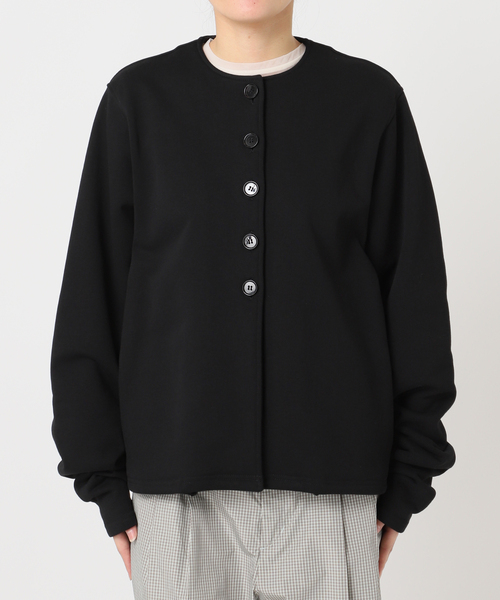 CITYSHOP（シティーショップ）の「SWEAT CARDIGAN：スウェット（カーディガン/ボレロ・レディース・ブラック/パープル・FREE）」の12枚目の写真