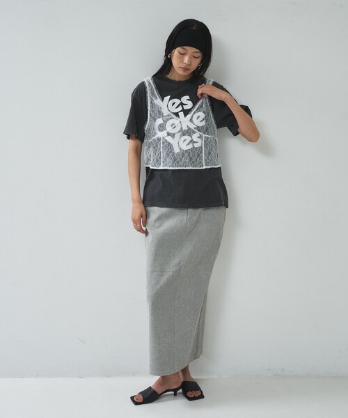 GALLEST（ギャレスト）の「レースビスチェ（シャツ/ブラウス・レディース・ブラック/ホワイト・38）」の12枚目の写真