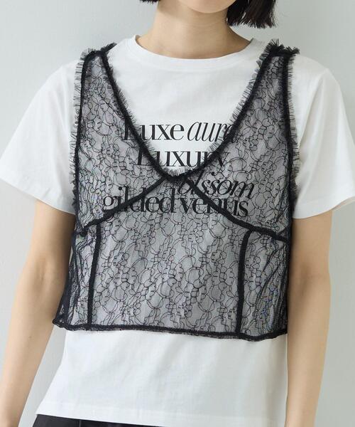 GALLEST（ギャレスト）の「レースビスチェ（シャツ/ブラウス・レディース・ブラック/ホワイト・38）」の11枚目の写真