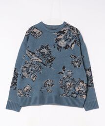 many men many mind（メニーメンメニーマインド）の「【SR】【it】【many men many mind】モヘアタッチ総柄ルーズシルエットジャガードクルーネック（ニット/セーター）」