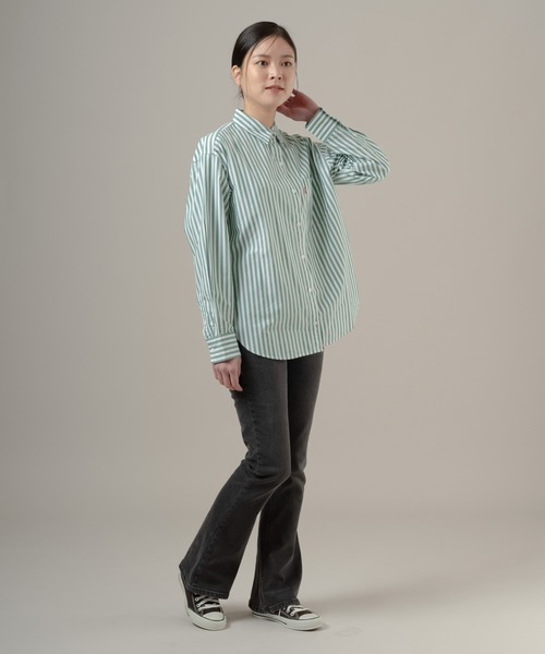 Levi's（リーバイス）の「Levi's/リーバイス ハーリー ボーイフレンドシャツ（シャツ/ブラウス・レディース・グリーン・M/S/XS）」の5枚目の写真