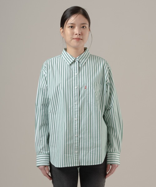 Levi's（リーバイス）の「Levi's/リーバイス ハーリー ボーイフレンドシャツ（シャツ/ブラウス・レディース・グリーン・M/S/XS）」の15枚目の写真