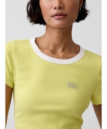 リブ GAPロゴ 半袖チビTシャツ