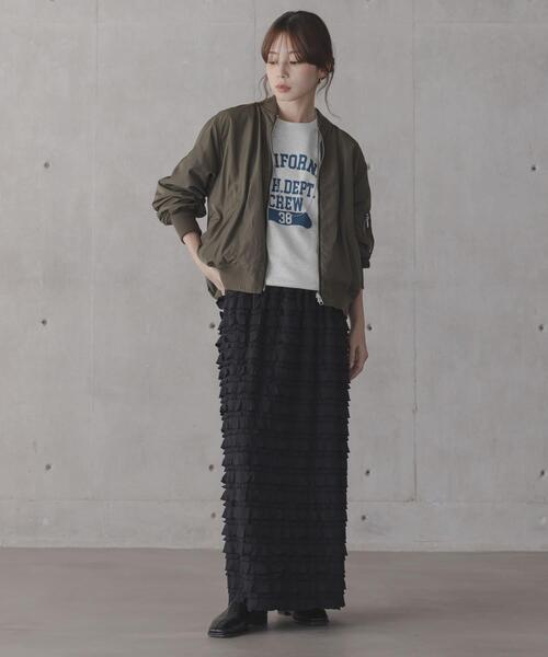 URBAN RESEARCH Sonny Label(アーバンリサーチサニーレーベル)の「『WEB限定』リバーシブルオーバーMA-1(MA-1・レディース・ホワイト系その他/グリーン系その他・FREE)」の6枚目の写真