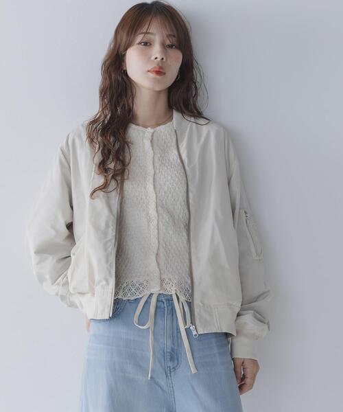 URBAN RESEARCH Sonny Label(アーバンリサーチサニーレーベル)の「『WEB限定』リバーシブルオーバーMA-1(MA-1・レディース・ホワイト系その他/グリーン系その他・FREE)」の22枚目の写真