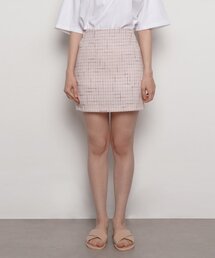 W27 de tweed mini skirt pink