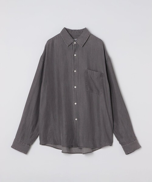 City Ambient Products（シティアンビエントプロダクツ）の「City Ambient Products: レギュラー ドレープ デニム ロング スリーブ シャツ（シャツ/ブラウス・メンズ・グレー/ライトブルー・LARGE/MEDIUM/SMALL）」の9枚目の写真
