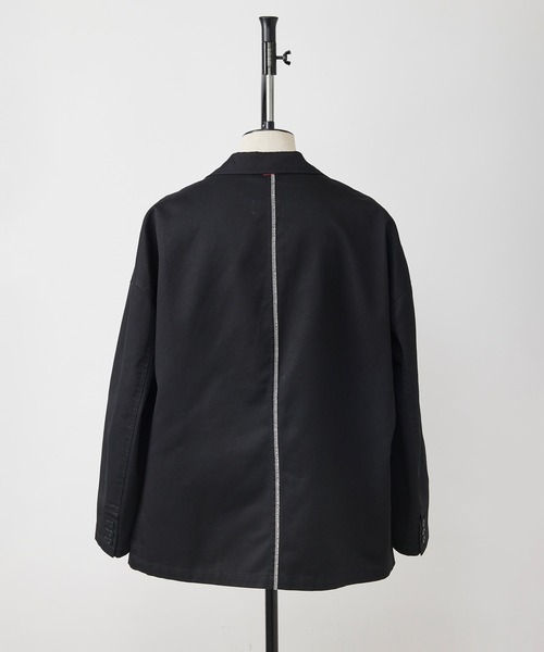 SHINYAKOZUKA(シンヤコヅカ)の「HIS JK WITH DICKIES(テーラードジャケット・メンズ・ダークグレー/ブラック・S/M)」の4枚目の写真