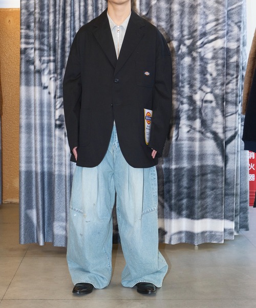 SHINYAKOZUKA(シンヤコヅカ)の「HIS JK WITH DICKIES(テーラードジャケット・メンズ・ダークグレー/ブラック・S/M)」の14枚目の写真
