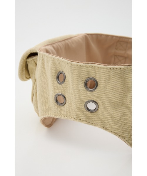 LAGUA GEM(ラグアジェム)の「COTTON POCKET BELT バッグ(ボディバッグ/ウエストポーチ・レディース・ライトベージュ/カーキ・FREE)」の15枚目の写真