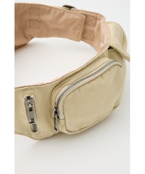 LAGUA GEM(ラグアジェム)の「COTTON POCKET BELT バッグ(ボディバッグ/ウエストポーチ・レディース・ライトベージュ/カーキ・FREE)」の16枚目の写真