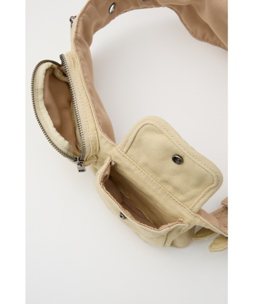 LAGUA GEM(ラグアジェム)の「COTTON POCKET BELT バッグ(ボディバッグ/ウエストポーチ・レディース・ライトベージュ/カーキ・FREE)」の17枚目の写真