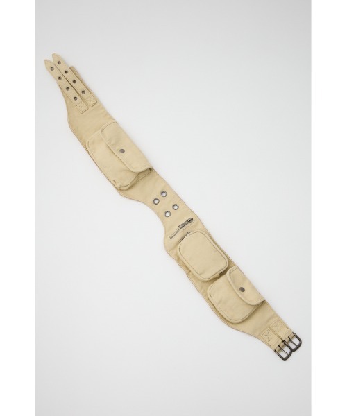 LAGUA GEM(ラグアジェム)の「COTTON POCKET BELT バッグ(ボディバッグ/ウエストポーチ・レディース・ライトベージュ/カーキ・FREE)」の21枚目の写真