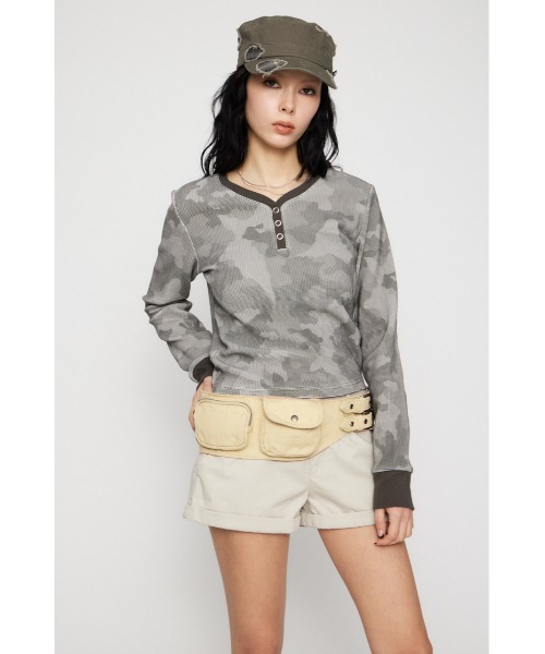 LAGUA GEM(ラグアジェム)の「COTTON POCKET BELT バッグ(ボディバッグ/ウエストポーチ・レディース・ライトベージュ/カーキ・FREE)」の22枚目の写真