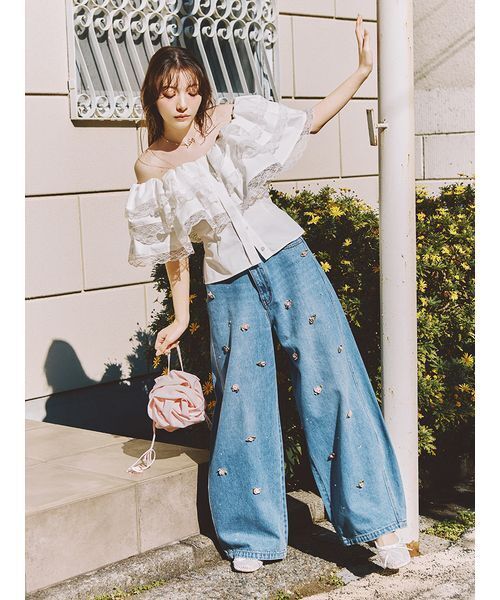 LILY BROWN（リリーブラウン）の「[L.B CANDY STOCK]スクエアバレエシューズ（スリッポン・レディース・ブラック/ホワイト/ミント・S/M/L）」の14枚目の写真