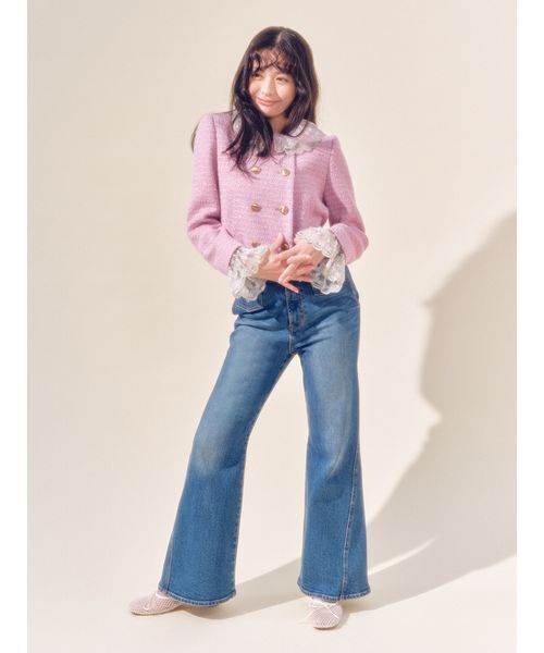 LILY BROWN（リリーブラウン）の「[L.B CANDY STOCK]スクエアバレエシューズ（スリッポン・レディース・ブラック/ホワイト/ミント・S/M/L）」の15枚目の写真