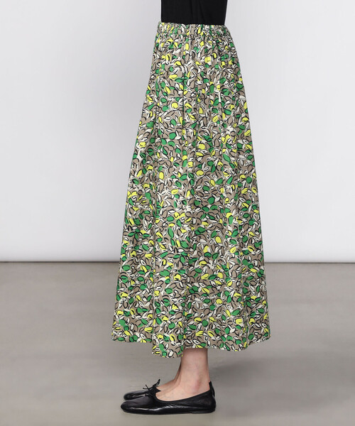 ORCIVAL（オーシバル）の「ORCIVAL | コットンポプリン プリントAラインスカート WOMEN（スカート・レディース・ブルー系その他5/グリーン系その他・1）」の13枚目の写真