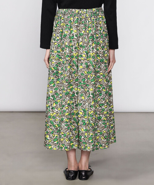 ORCIVAL（オーシバル）の「ORCIVAL | コットンポプリン プリントAラインスカート WOMEN（スカート・レディース・ブルー系その他5/グリーン系その他・1）」の14枚目の写真
