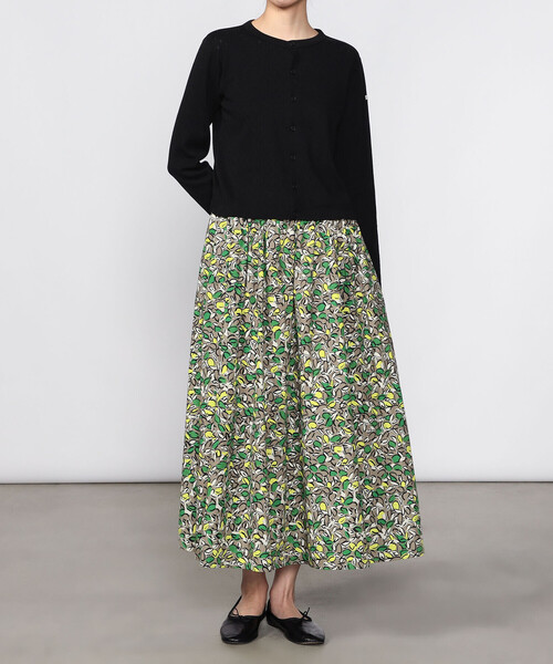 ORCIVAL（オーシバル）の「ORCIVAL | コットンポプリン プリントAラインスカート WOMEN（スカート・レディース・ブルー系その他5/グリーン系その他・1）」の9枚目の写真