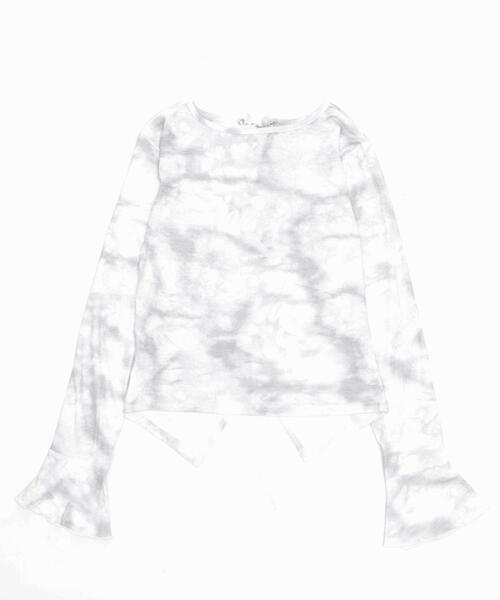dispark(ディスパーク)の「DISPARK/【26年春新作】フロントホールデザイントップ(Tシャツ/カットソー・レディース・ベージュ/ホワイト・FREE)」の9枚目の写真