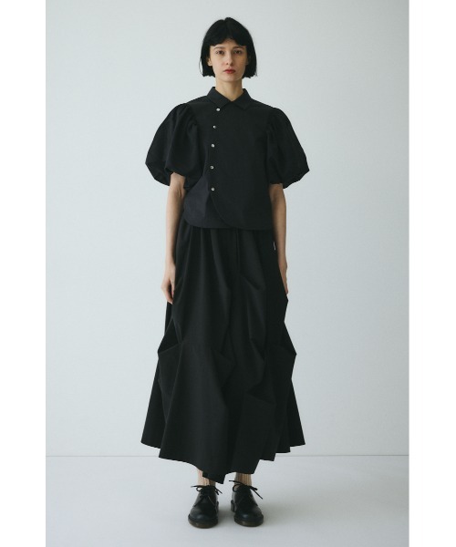 HeRIN.CYE（ヘリンドットサイ）の「CLO Many tuck volume skirt　　CLOメニータックボリュームスカート（スカート・レディース・ブラック・36/38）」の7枚目の写真