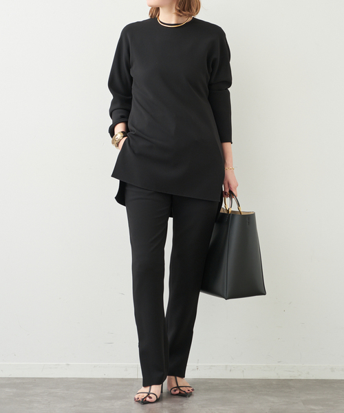 トリアセジョーゼット クルーネックプルオーバー（シャツ/ブラウス