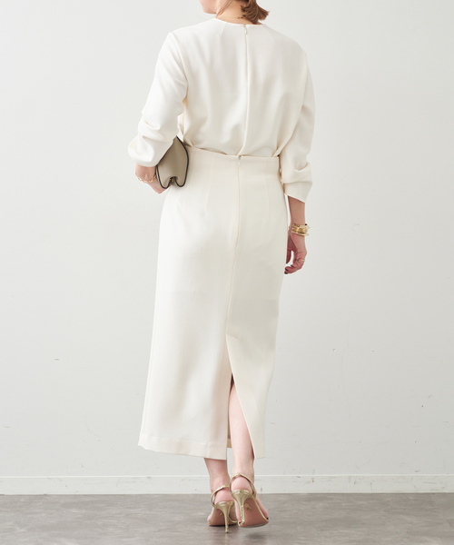 Deuxieme Classe（ドゥーズィエムクラス）の「トリアセジョーゼット クルーネックプルオーバー（シャツ/ブラウス・レディース・ホワイト/ブラック・FREE）」の16枚目の写真