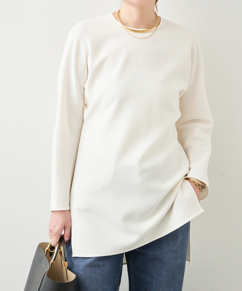 Deuxieme Classe（ドゥーズィエムクラス）の「トリアセジョーゼット クルーネックプルオーバー（シャツ/ブラウス・レディース・ホワイト/ブラック・FREE）」の17枚目の写真