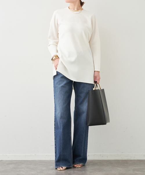 Deuxieme Classe（ドゥーズィエムクラス）の「トリアセジョーゼット クルーネックプルオーバー（シャツ/ブラウス・レディース・ホワイト/ブラック・FREE）」の20枚目の写真