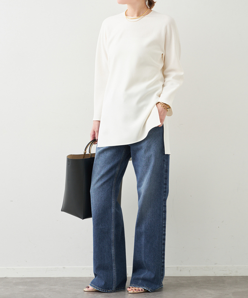 Deuxieme Classe（ドゥーズィエムクラス）の「トリアセジョーゼット クルーネックプルオーバー（シャツ/ブラウス・レディース・ホワイト/ブラック・FREE）」の21枚目の写真