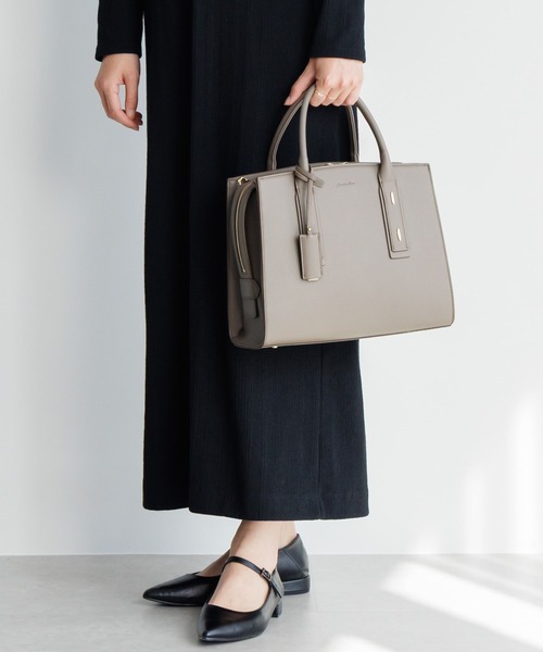 Jewelna Rose(ジュエルナローズ)の「メルジュール トートバッグ ミドルサイズ 65601(ハンドバッグ・レディース・ブラック/ブラウン/グレイッシュベージュ・FREE)」の3枚目の写真
