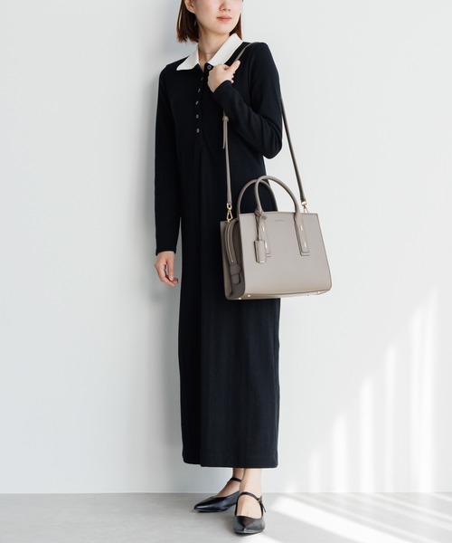 Jewelna Rose(ジュエルナローズ)の「メルジュール トートバッグ ミドルサイズ 65601(ハンドバッグ・レディース・ブラック/ブラウン/グレイッシュベージュ・FREE)」の11枚目の写真