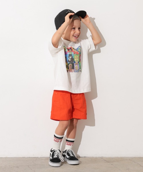 Ocean&Ground(オーシャン&グラウンド)の「シティプリントTシャツ(Tシャツ/カットソー・キッズ・ブラック/キナリ/ホワイト/ライム・140/130/120/110/100/90/80)」の13枚目の写真