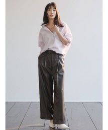 anuans | レザーライクリボンベルトパンツ(その他パンツ)