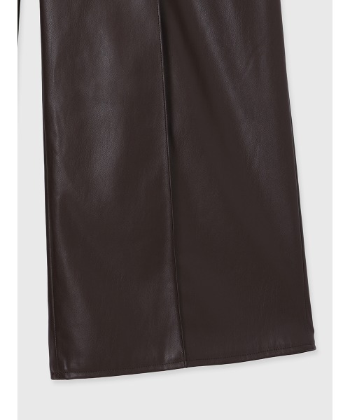 anuans（アニュアンス）の「レザーライクリボンベルトパンツ（その他パンツ・レディース・ダークブラウン・M/S）」の14枚目の写真