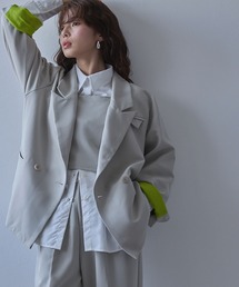 bohmal（ボマール）の「ダブルボタンオーバーサイズジャケット【セットアップ対応】（その他アウター）」