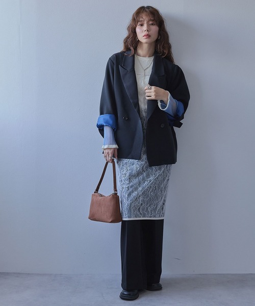 ダブルボタンオーバーサイズジャケット【セットアップ対応】（その他